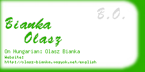 bianka olasz business card